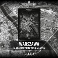 Warszawa | Map dekoracyjna miasta | ArtCityMap